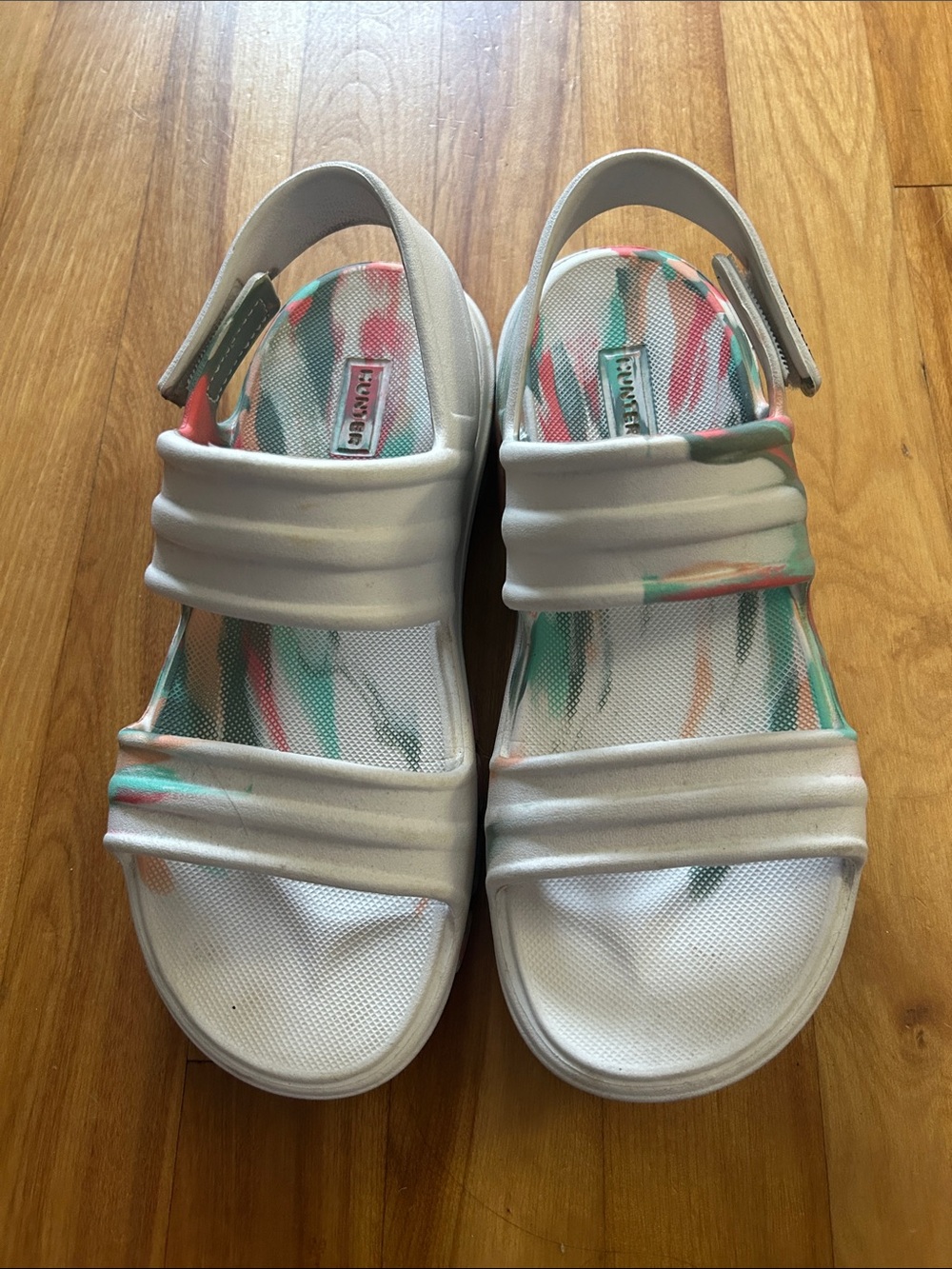 Hunter Women's Bloom Algae Marble Sandal